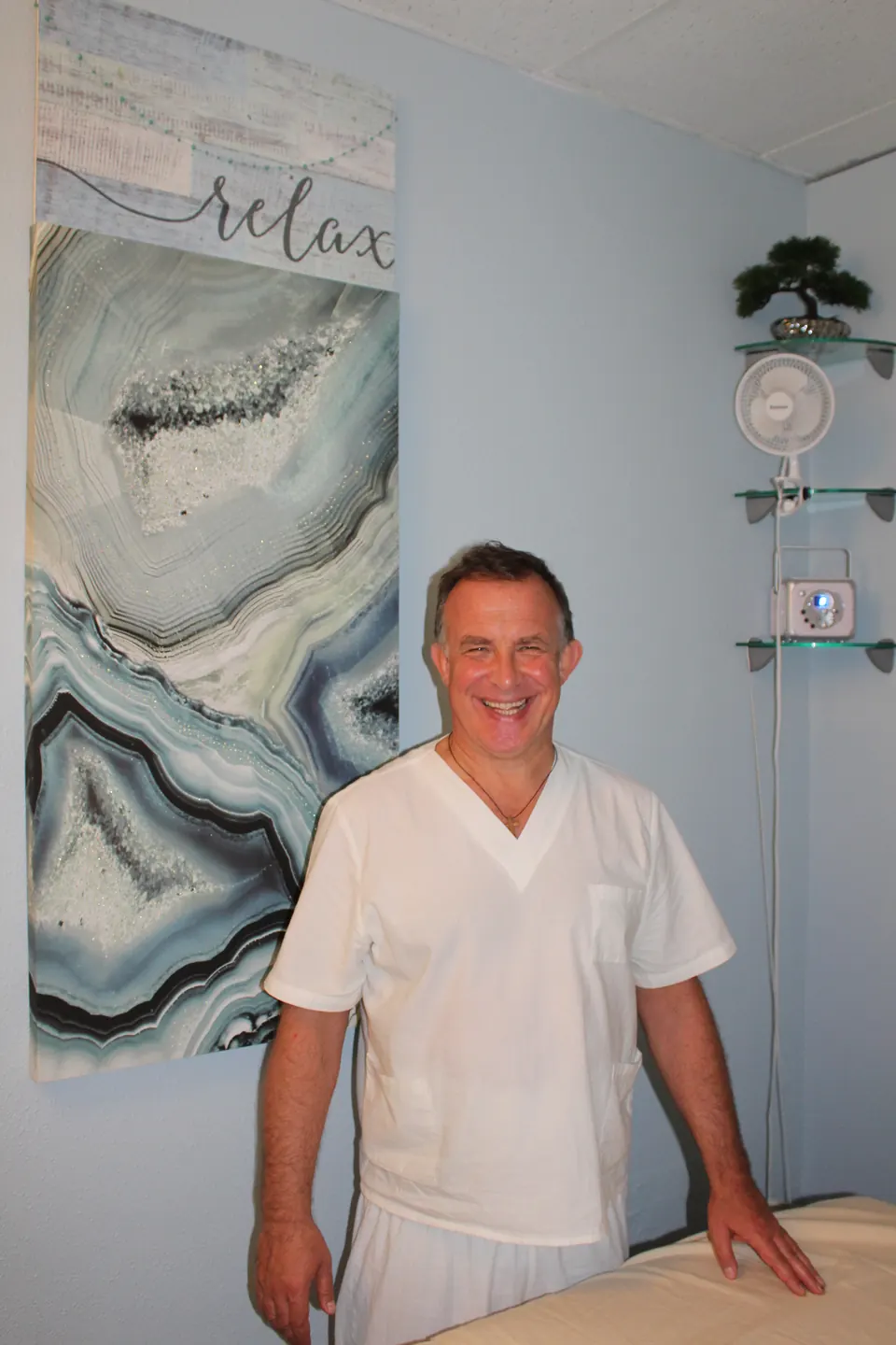 Max, licensed and certified massage therapist (CMT)